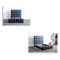 Tempat Tidur Berlapis PU Biru Grosir Set Kamar Tidur
